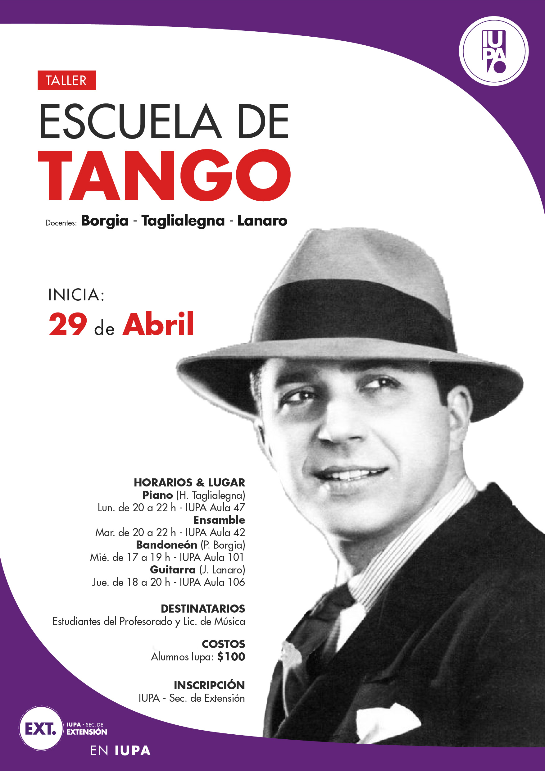 Escuela De Tango Instituto Universitario Patagonico De Las Artes 