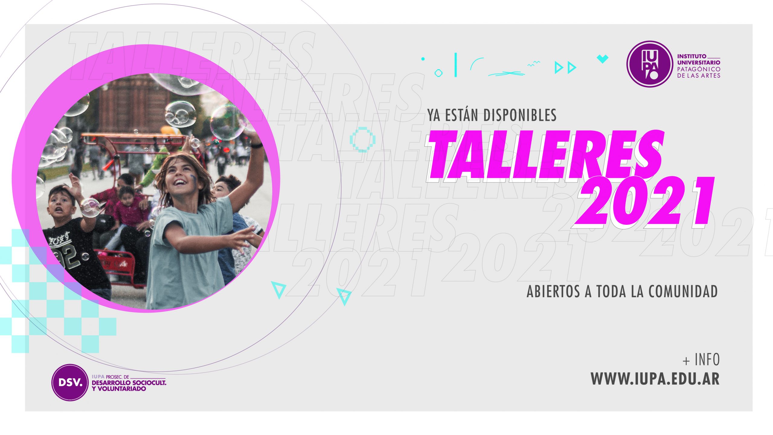 flyer gral talleres para la comunidad