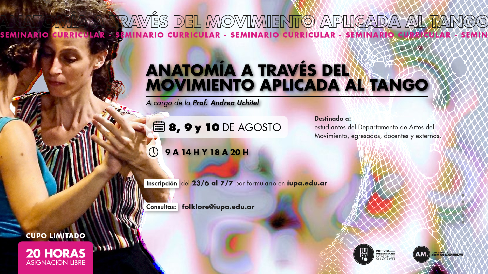 seminario anatomía del mov en tango