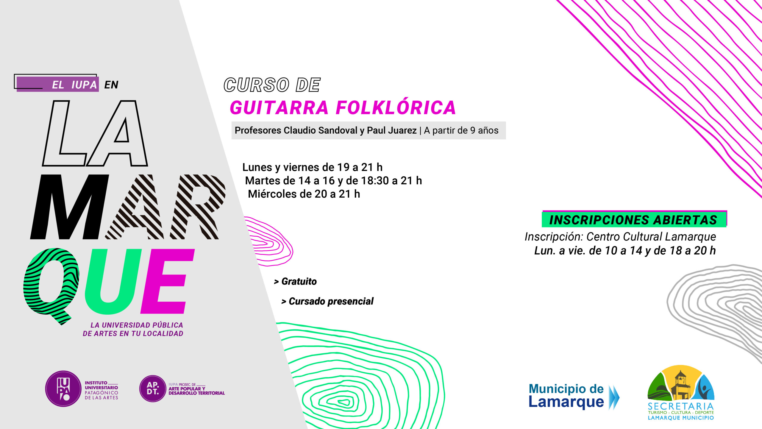 Inscripciones Abiertas De La Escuela De Arte Popular En Lamarque Instituto Universitario