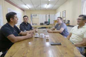 el rector y referentes de Valcheta