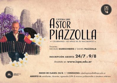 flyer inscripción cátedra piazzolla