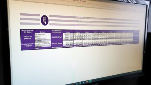 captura de pantalla de informe