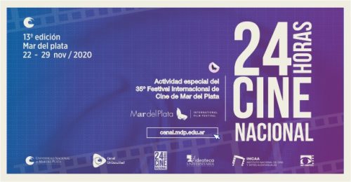 flyer sección 24 h en Cine Mar del Plata