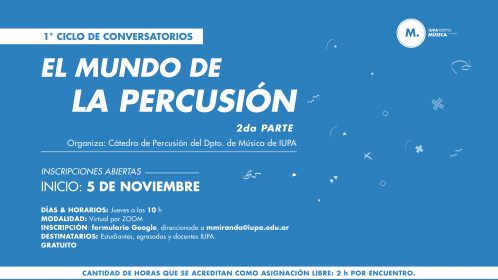 flyer mundo de la percusión parte 2
