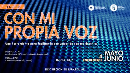 gràfica del taller Con mi propia voz