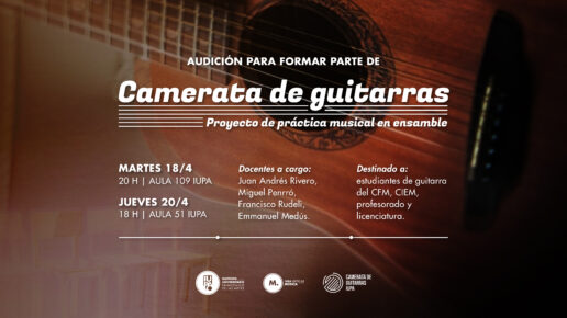 Camerata de guitarras, audiciones
