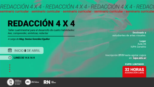 taller de redacción para artes visuales